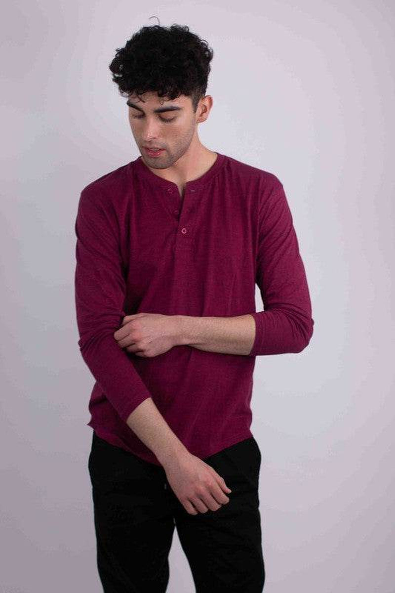 Long Sleeves Henley T-Shirt