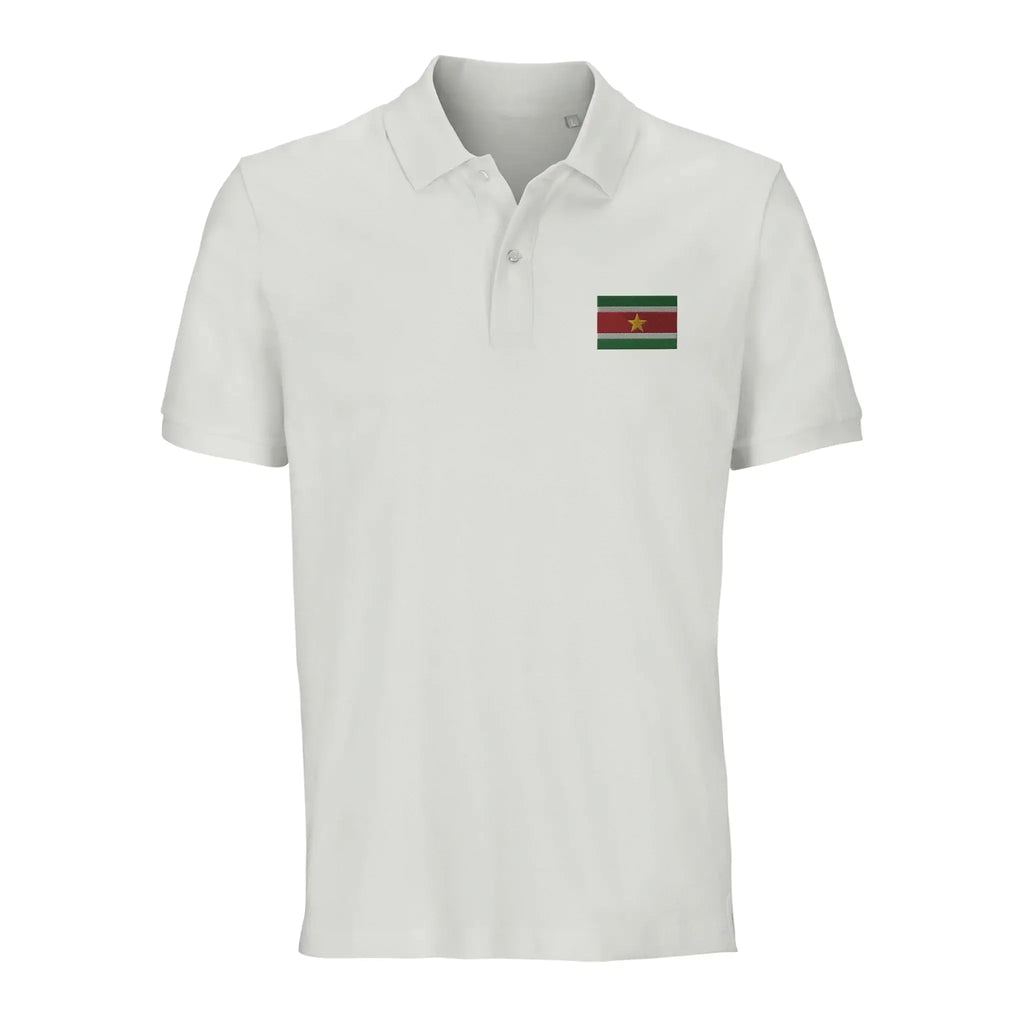 Polo Drapeau Du Suriname – Brodé – Coton